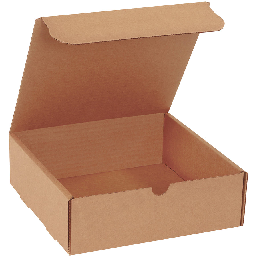 Ship catalogs, brochures, and documents with professional kraft corrugated mailers. These 9x9x3 self-seal literature mailers assemble in seconds without tape‚50 per bundle. Strong ECT-32-B construction resists crushing and punctures for reliable product protection.