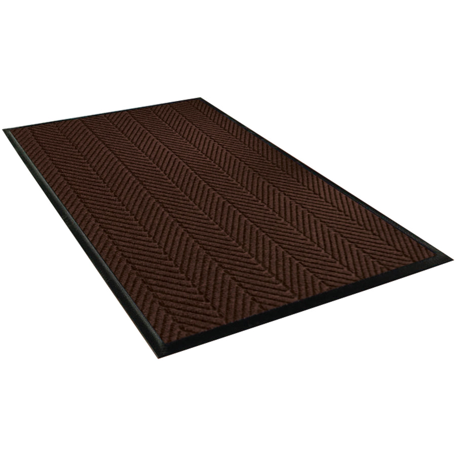 Premium 10' x 3' Waterhog‚Ñ¢ Elite entry mat in brown polypropylene fiber with non-skid rubber backing. Herringbone pattern resists fading and rot, dries quickly for high-traffic indoor and outdoor applications. Sold as one complete mat.