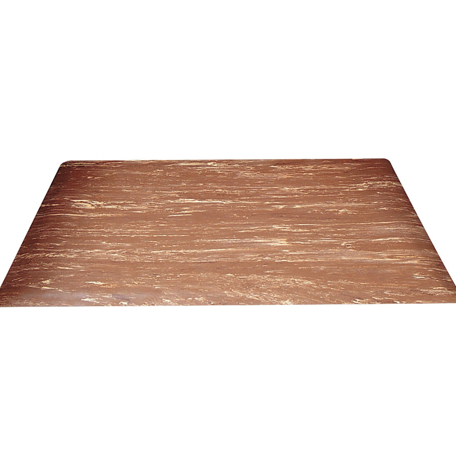 3 ft x 2 ft Walnut Marble Anti-Fatigue Mat Heavy-Duty Rubber MAT202WA