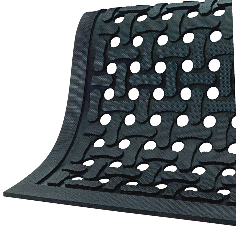 9 ft x 3 ft Nitrile Rubber Slip Guard Drainage Mat 1 Each MAT217
