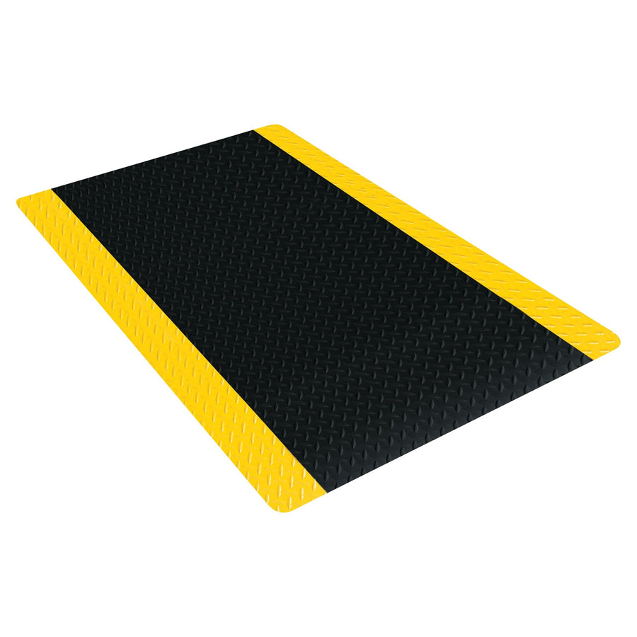 12 ft x 3 ft Black/Yellow Diamond Plate Anti-Fatigue Mat MAT288BY
