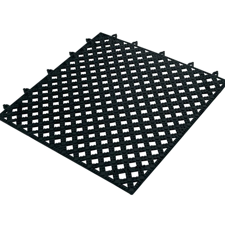 12x12 Black PVC Vinyl Drainage Mat 1/Case MAT320BK