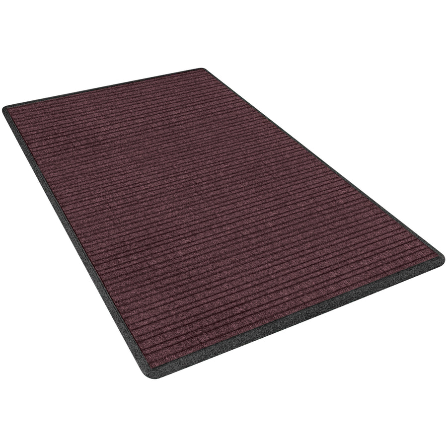 Premium 10' x 3' burgundy entry mat with rubber backing that stays firmly in place‚no slipping even in heavy foot traffic. Ideal for commercial entryways, lobbies, and facility entrances. Professional appearance with proven durability.