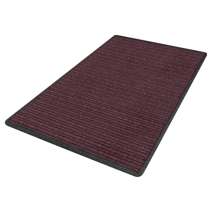 6 ft x 4 ft Burgundy Rubber Backed Entry Mat MAT357BN