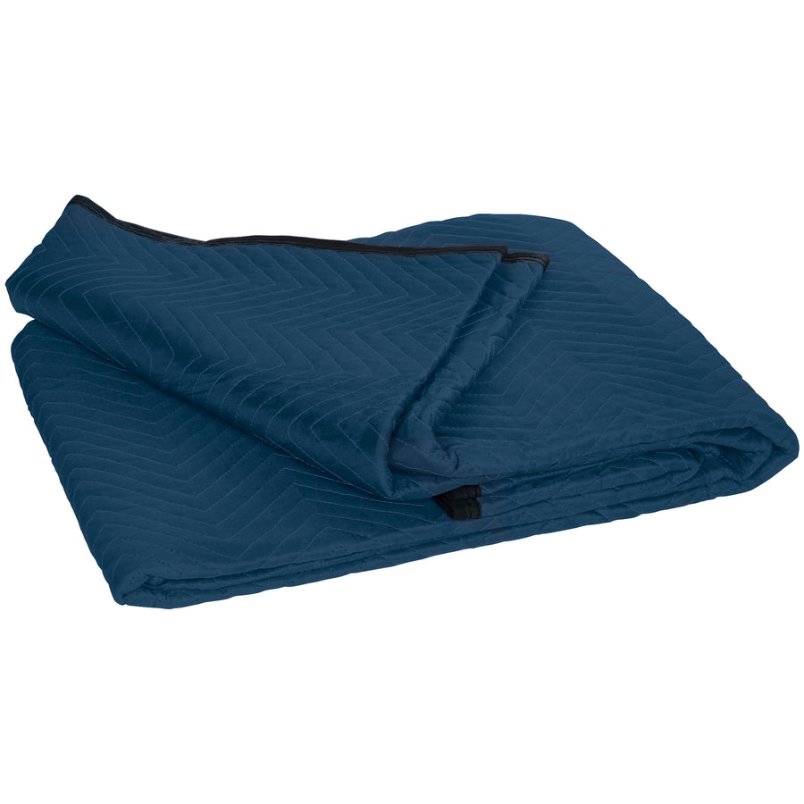 Protect valuable equipment and furniture during transit with these 72x80 moving blankets. Each bundle includes 6 industrial-grade blankets featuring a cotton-poly blend woven exterior and 100% linear batting for consistent, reliable cushioning. Zigzag stitching locks padding in place, making them essential shipping blankets for any operation.