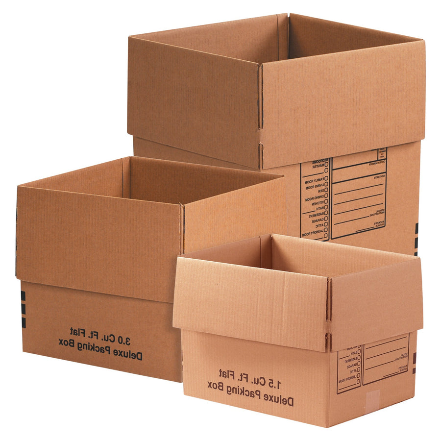 ECT-32 Deluxe Moving Box Combo Pack 15 Boxes 3 Sizes MBCOMBO1