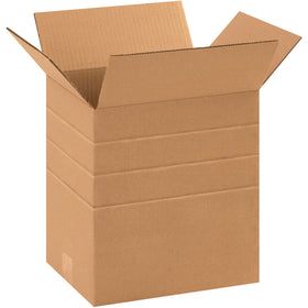 11.25x8.75x12 Multi-Depth Corrugated Boxes ECT-32 Kraft - 25 Pack