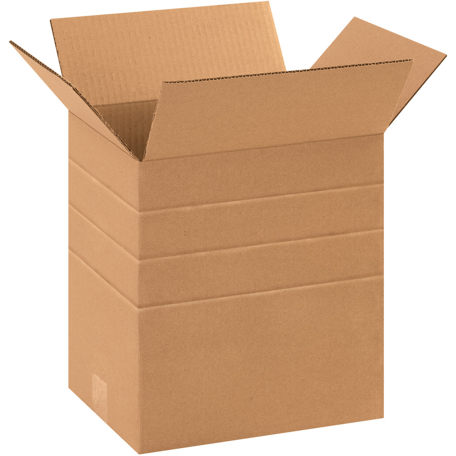 11.25x8.75x12 Multi-Depth Corrugated Boxes ECT-32 Kraft - 25 Pack