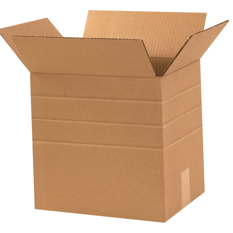 12.25x9.25x12 ECT-32 Multi-Depth Kraft Corrugated Shipping Boxes 25-Pack MD12912