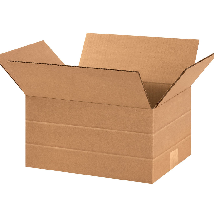 12x9x6 ECT-32 Kraft Multi-Depth Corrugated Shipping Boxes 25-Pack MD1296
