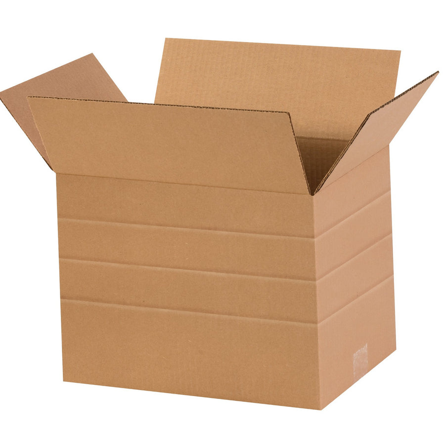14x10x10 ECT-32 Kraft Multi-Depth Corrugated Shipping Boxes 25-Pack MD141010