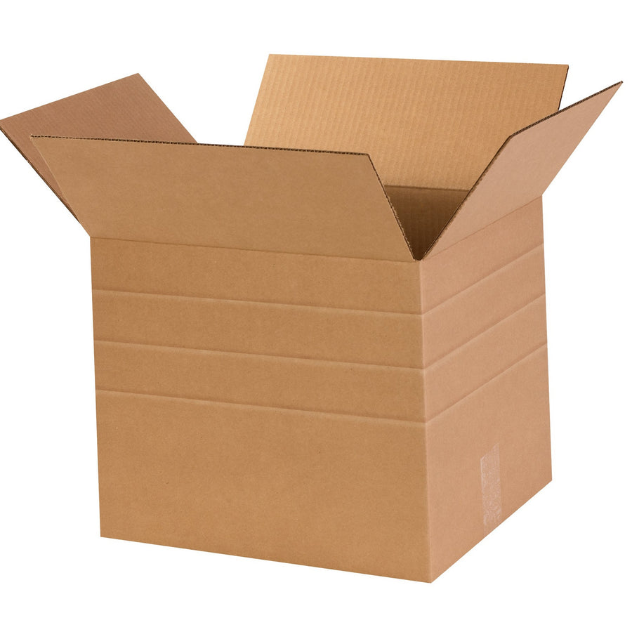 14x12x12 ECT-32 Kraft Multi-Depth Corrugated Shipping Boxes 25-Pack MD141212
