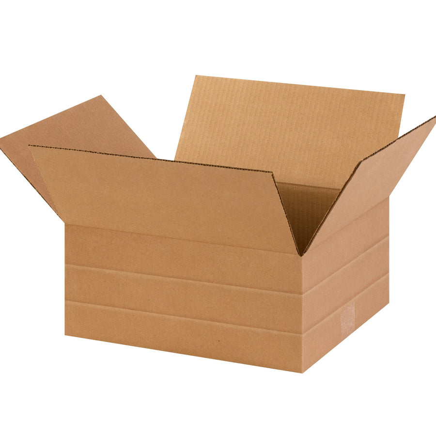14x12x6 ECT-32 Kraft Multi-Depth Corrugated Shipping Boxes 25-Pack MD14126