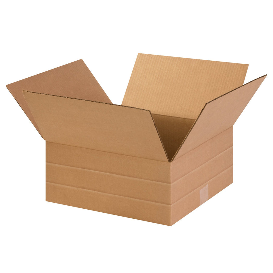 14x14x6 ECT-32 Kraft Multi-Depth Corrugated Shipping Boxes 25-Pack MD14146