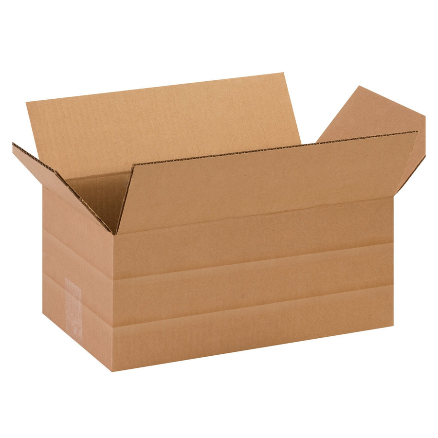 14.5x8.75x6 ECT-32 Kraft Multi-Depth Corrugated Shipping Boxes 25-Pack MD1486R