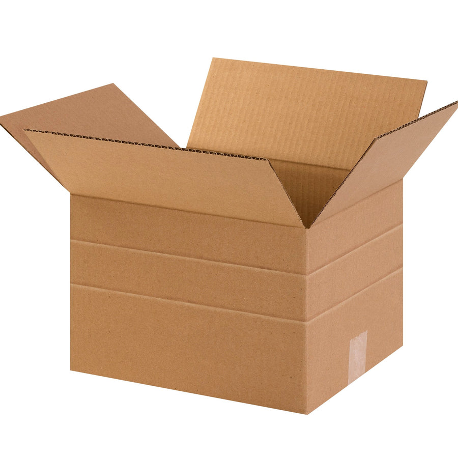 15x12x10 ECT-32 Kraft Multi-Depth Corrugated Shipping Boxes 25-Pack MD151210