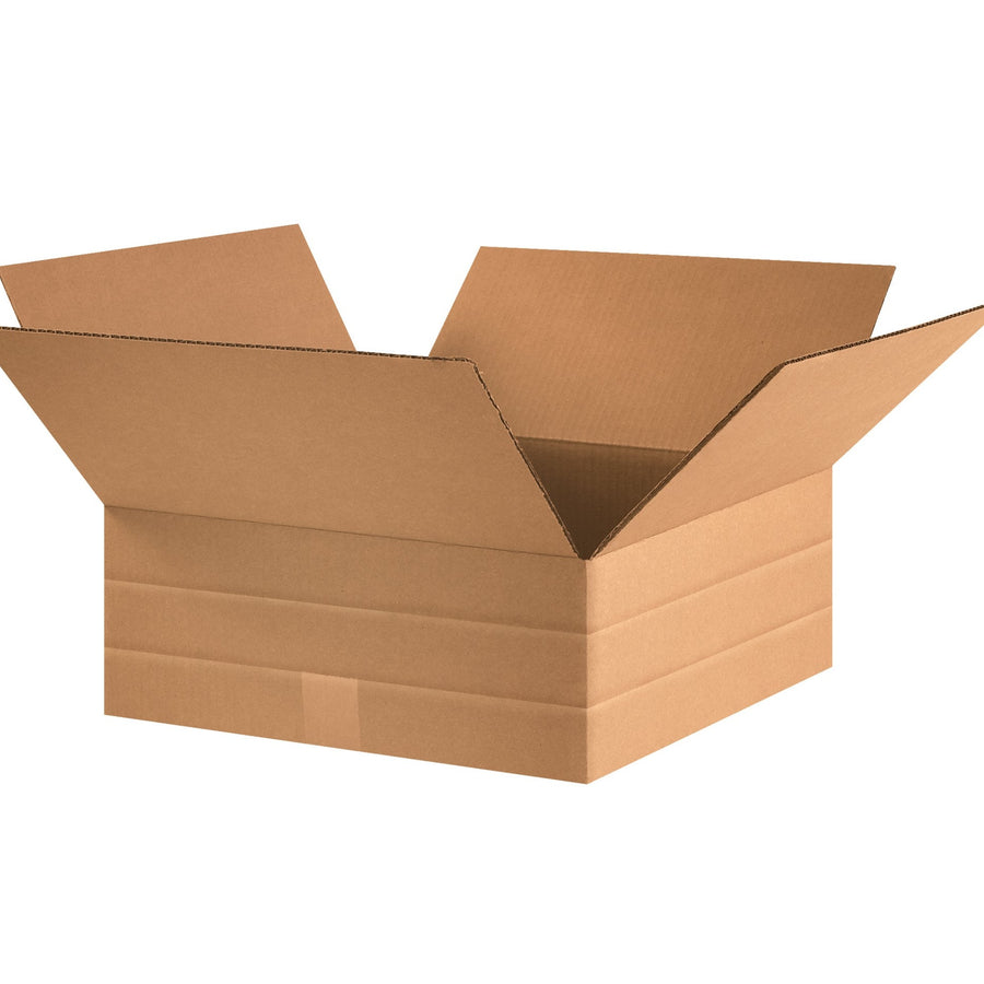 16x16x6 ECT-32 Kraft Multi-Depth Corrugated Shipping Boxes 25-Pack MD16166