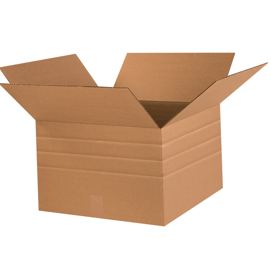 18x18x12 ECT-32 Kraft Multi-Depth Corrugated Shipping Boxes 20-Pack MD181812