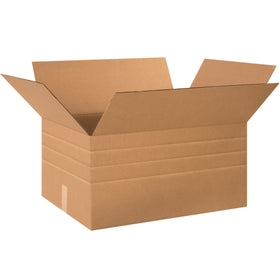 Adjustable height corrugated boxes that fold to your ideal size–no carton sizer needed. ECT-32 kraft construction handles heavy items while pre-scored sides eliminate inventory bloat and parcel overage charges. Perfect for warehouse managers seeking freight efficiency and cost control.