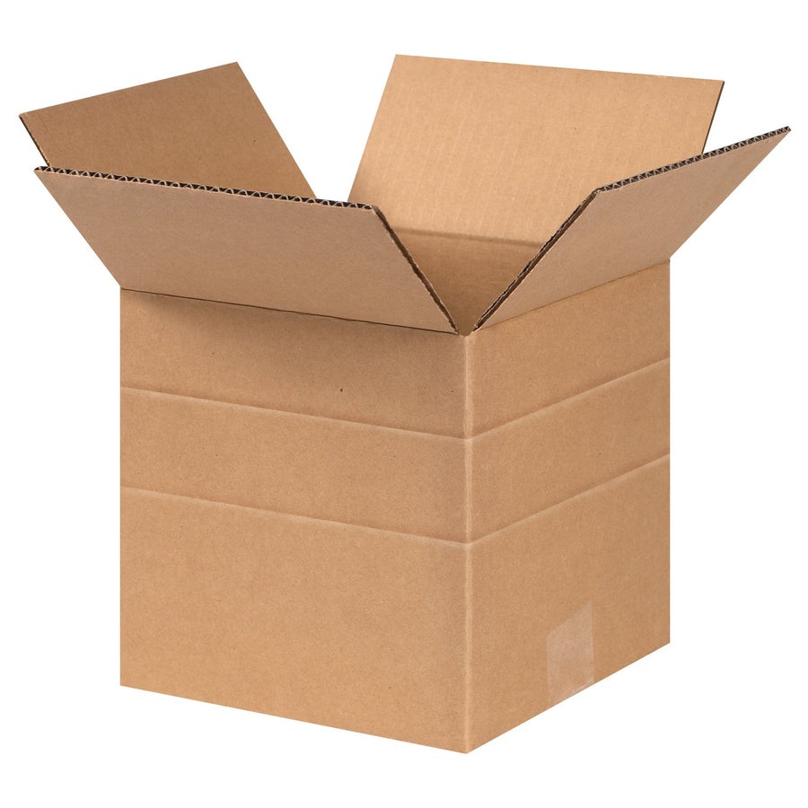 6x6x6 ECT-32 Kraft Multi-Depth Corrugated Shipping Boxes 25-Pack MD666
