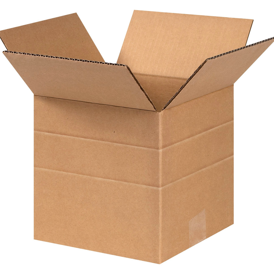 8x8x8 ECT-32 Kraft Multi-Depth Corrugated Shipping Boxes 25-Pack MD888