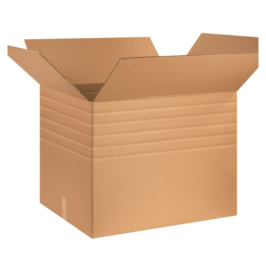 30x24x24 ECT-44 Heavy-Duty Multi-Depth Corrugated Shipping Boxes 10-Pack MDHD302424