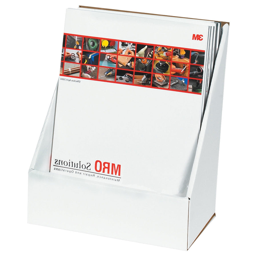 9 3/8 x 5 1/2 x 11 3/16 in White Corrugated Literature Counter Display 10/Bundle MDIS102