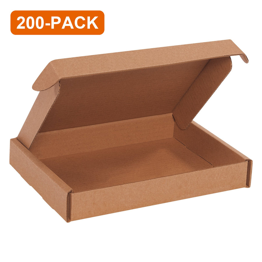 10x8x1.5 Kraft Corrugated Literature Mailers, 200-Pack (4 Bundles of 50)
