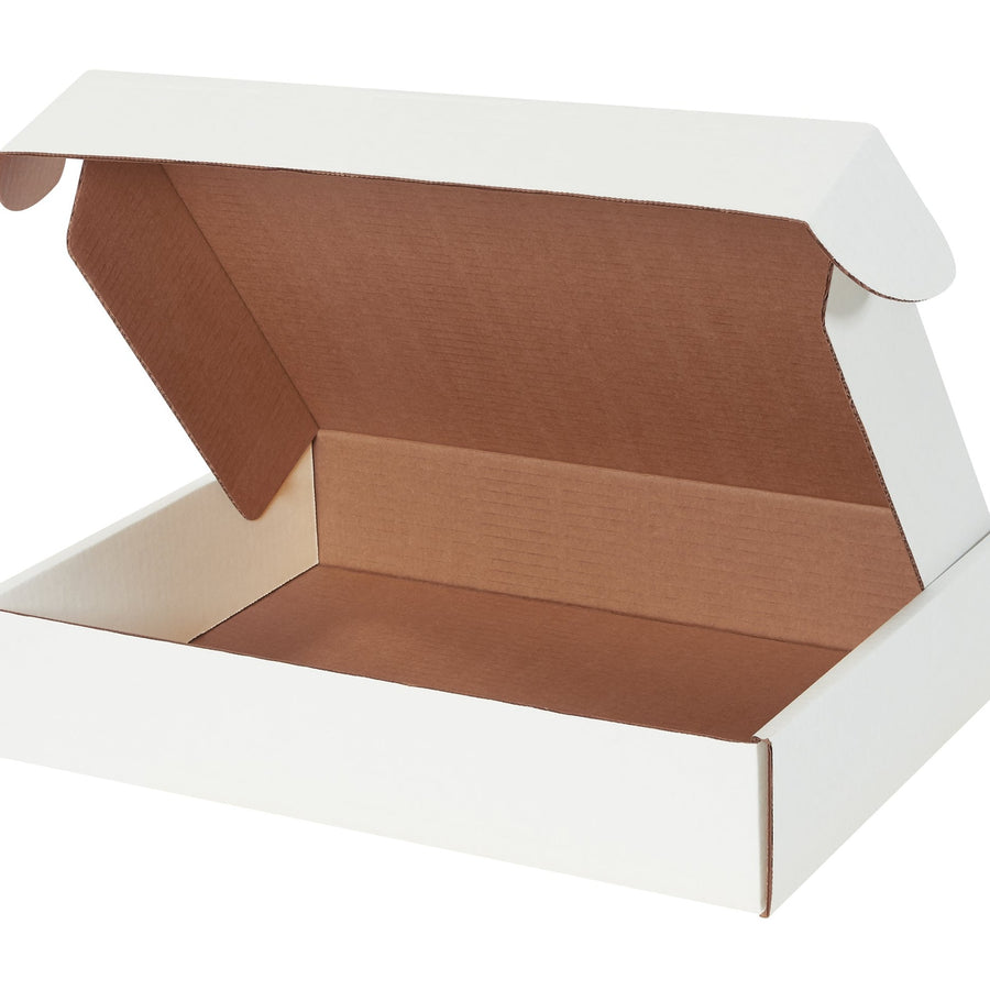 15 1/8 x 11 1/8 x 3 in White Corrugated Literature Mailers Self-Seal 50/Bundle MFL15113