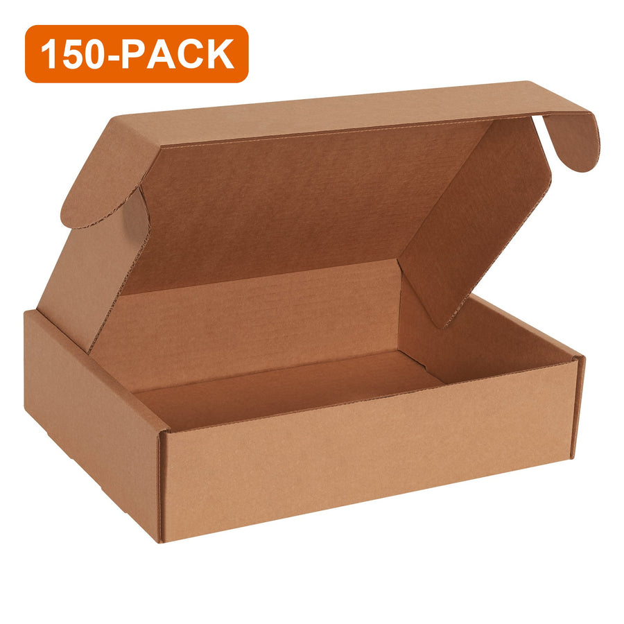 9x6.25x2 Kraft Deluxe Literature Mailers, 150-Pack (3 Bundles of 50)