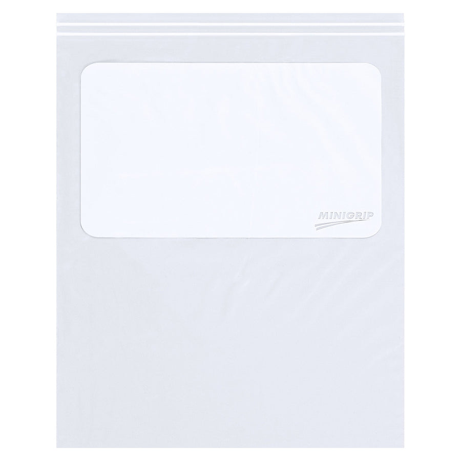 3x4 2 Mil Clear Reclosable White Block Poly Bags 1000/Case MG3940 - alias listing