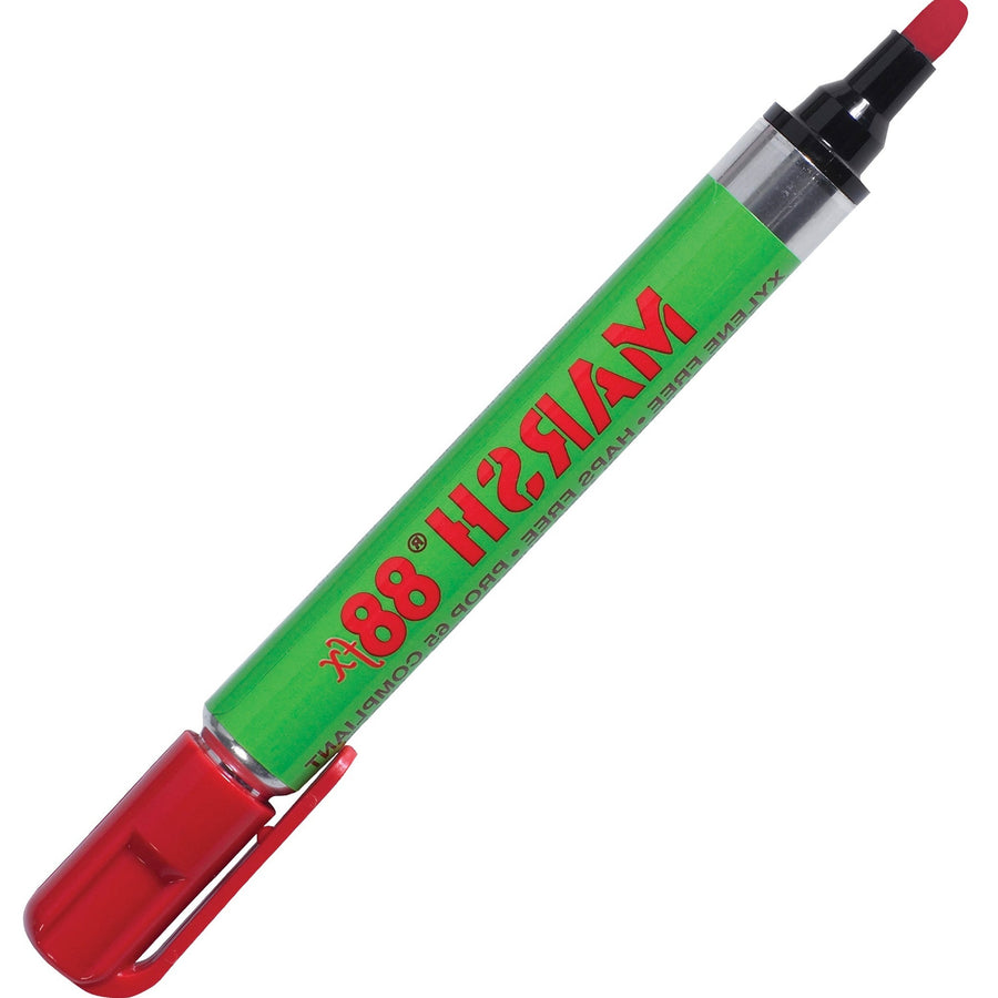 Red Marsh 88fx Permanent Metal Paint Markers 12/Case MK110RD