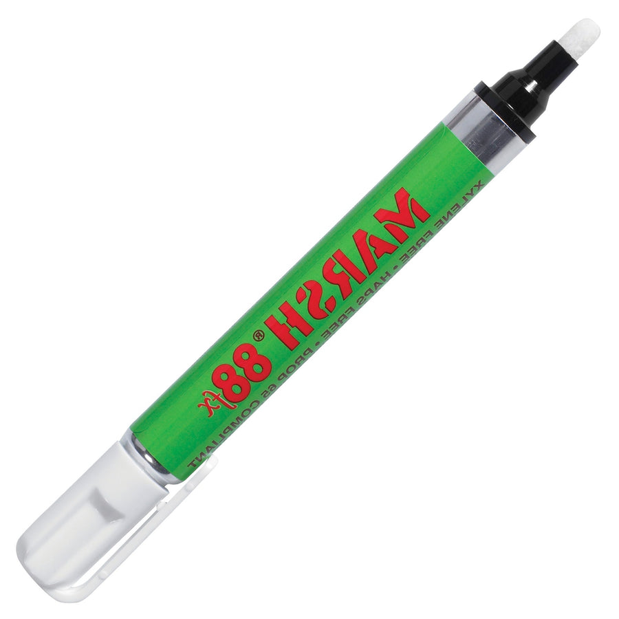 White Marsh 88fx Permanent Metal Paint Markers 12/Case MK110WH