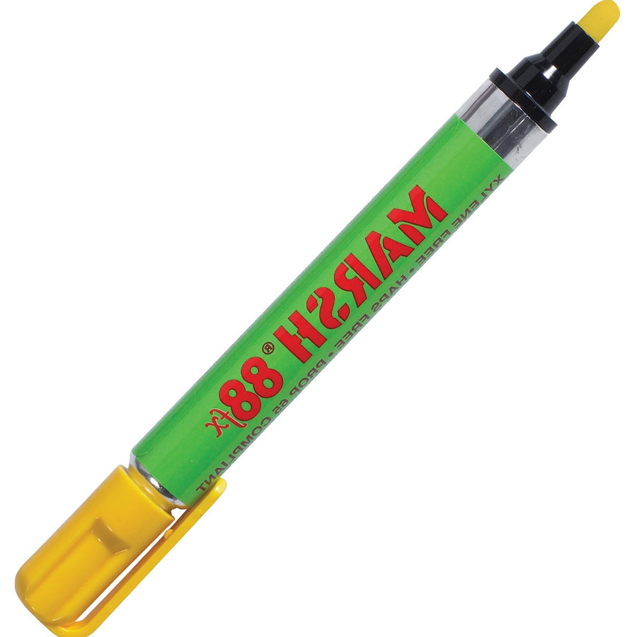 Yellow Marsh 88fx Permanent Metal Paint Markers 12/Case MK110YE