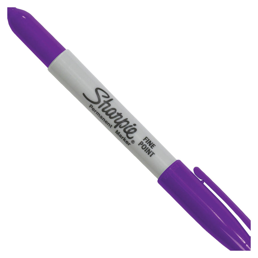 Purple Alcohol-Based Fine Point Permanent Markers 12/Case MK301PR