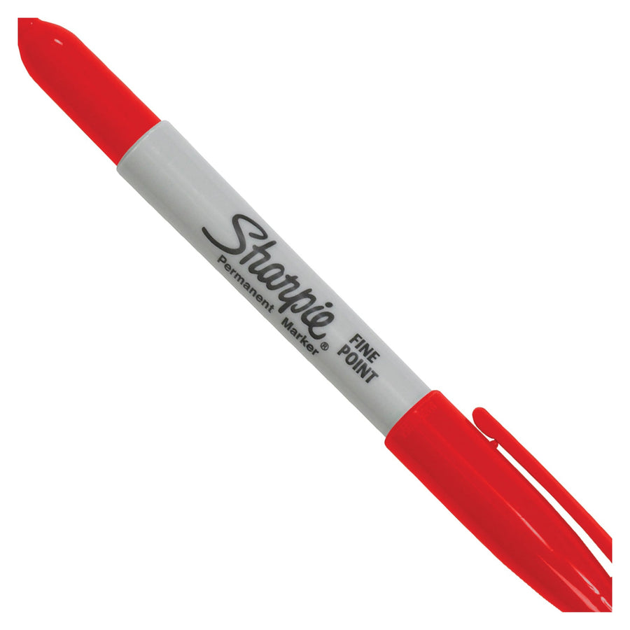Red Alcohol-Based Fine Point Permanent Markers 12/Case MK301RD