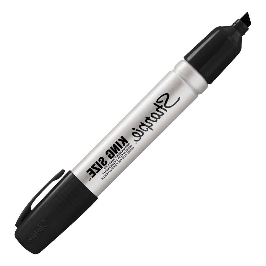 Black Sharpie King Size Permanent Markers 12/Case MK401BK
