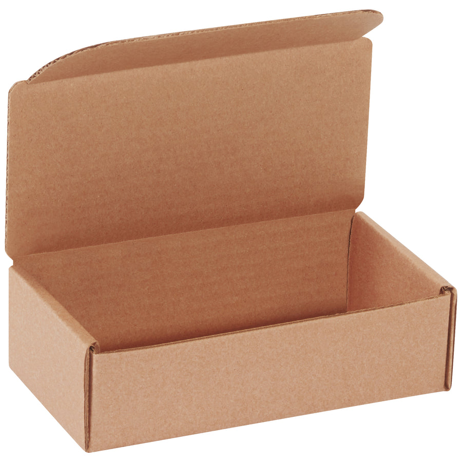 Professional-grade 7x3 5/8x2 1/8 kraft corrugated literature mailers designed for e-commerce brands shipping documents, catalogs, and marketing materials. ECT-32-B corrugated construction delivers crush resistance without custom tooling costs. Self-seal fold-and-tuck assembly requires no tape, glue, or staples–50 boxes per bundle ready to use immediately.