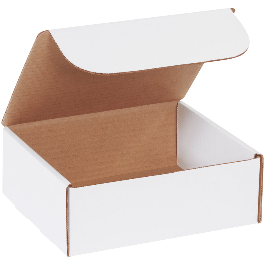 Ship marketing materials, catalogs, and documents with professional confidence using these 8x7x3 white corrugated literature mailers. ECT-32-B crush-resistant construction with secure self-sealing tabs requires zero assembly supplies. Perfect for e-commerce brands seeking cost-effective, ready-to-use mailing solutions in convenient 50-pack bundles.