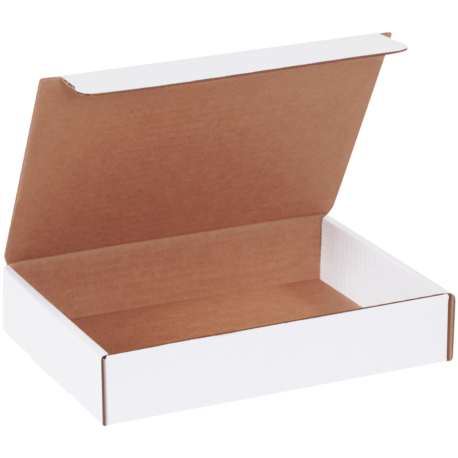 Ship catalogs, brochures, and marketing materials with confidence using these 9x6.5x1.75 white corrugated literature mailers. Engineered with ECT-32-B crush-resistant construction and self-sealing tabs that fit snugly for secure closure. Bundle of 50–ready to assemble with zero additional supplies.