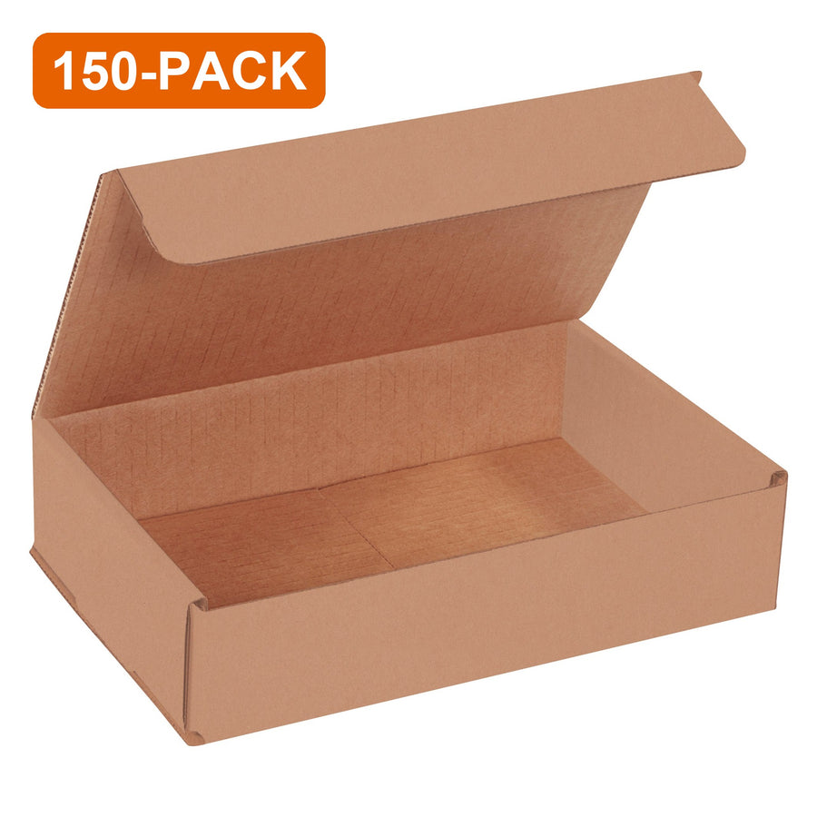 9x6x2 ECT-32 Kraft Corrugated Mailers, 150-Pack (3 Bundles of 50)