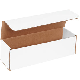Crush-resistant one-piece white corrugated mailers built from ECT-32-B material for maximum durability without added weight. Ships in bundles of 50 with zero assembly required–fold, tuck, and seal in seconds. Perfect for lightweight fragile items, electronics, and small package shipments.
