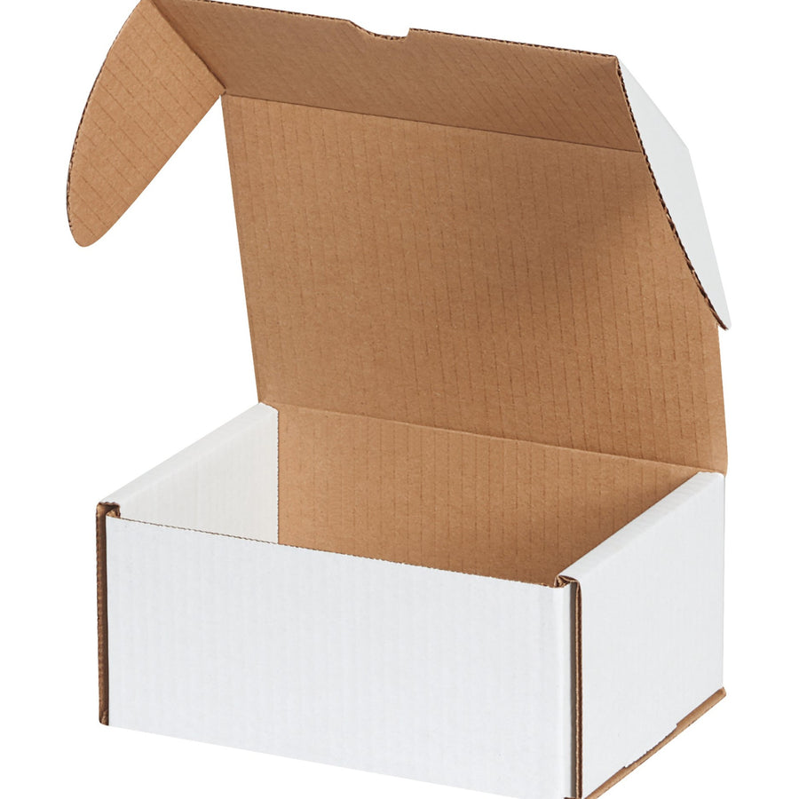 7 5/8 x 5 7/16 x 3 9/16 in White Corrugated DVD Mailers Crush Resistant 50-Pack MLRDVD6