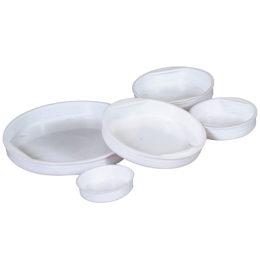 10 in White Plastic End Caps for Mailing Tubes 100/Case MTCAP10