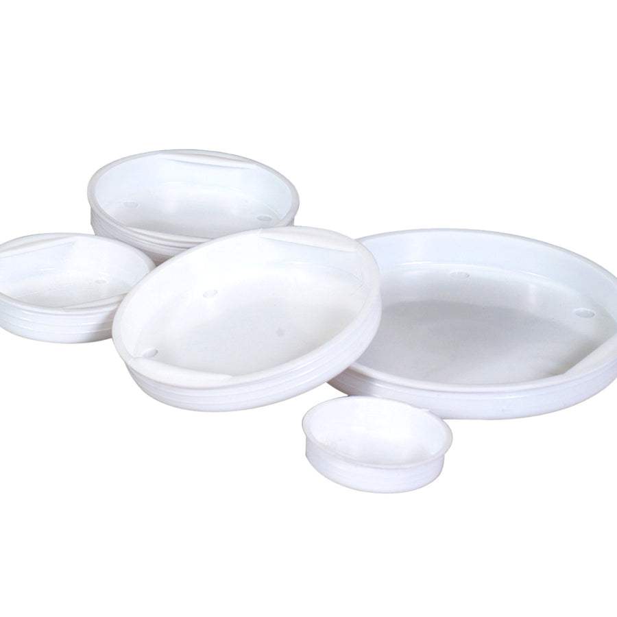 1.5 in White Plastic End Caps for Mailing Tubes 100/Case MTCAP15