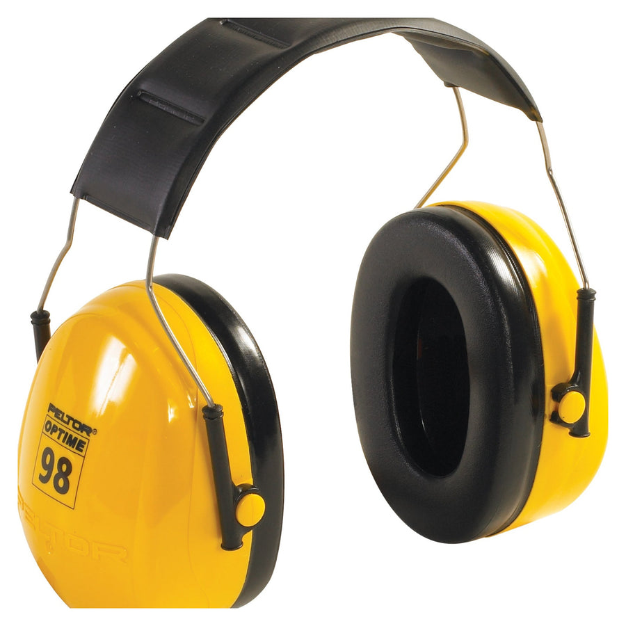 Yellow 3M Peltor Optime 98 Earmuffs NRR 25dB 2/Case OCS1401