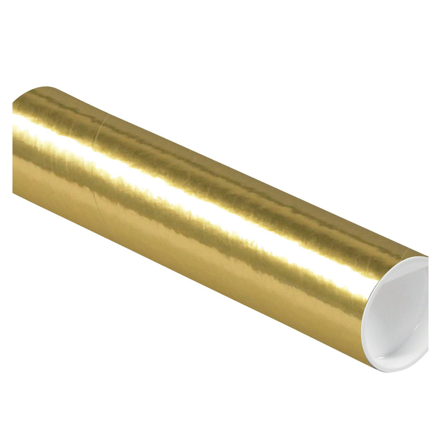 Poster & Print Mailing Tubes | 2 x 9 in Gold Spiral Wound 3-Ply, 50-Pack P2009GO