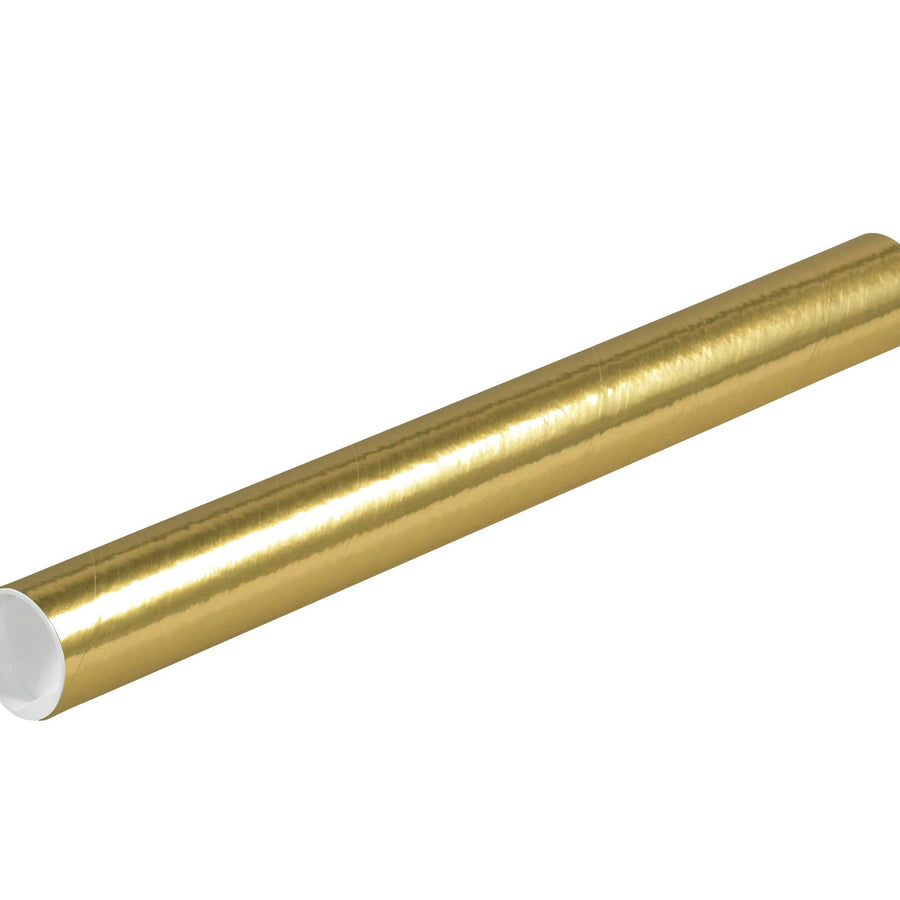 Poster & Print Mailing Tubes | 2 x 20 in Gold Spiral Wound 3-Ply, 50/Case P2020GO