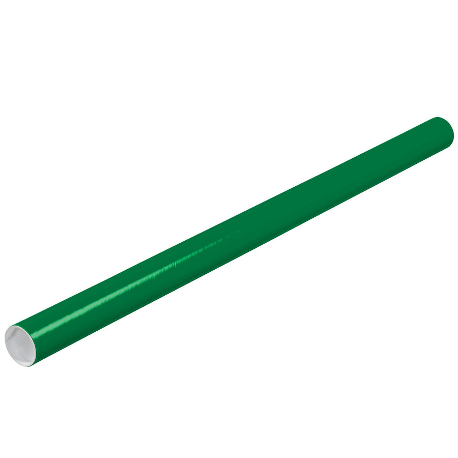 2x36 Green Spiral Wound 3-Ply Mailing Tubes 50/Case P2036G
