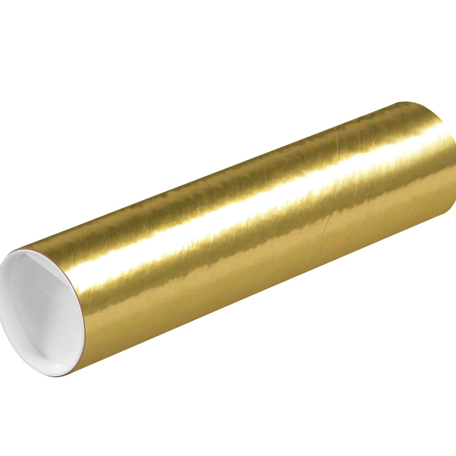 3x12 Gold Spiral Wound Mailing Tubes 24-Pack P3012GO